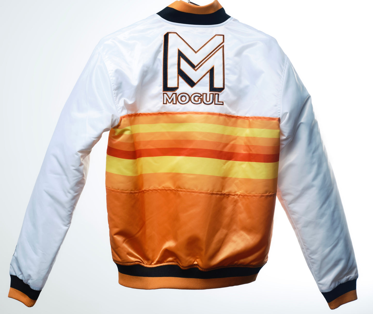 Mogul Brand White & Orange Satin Jacket