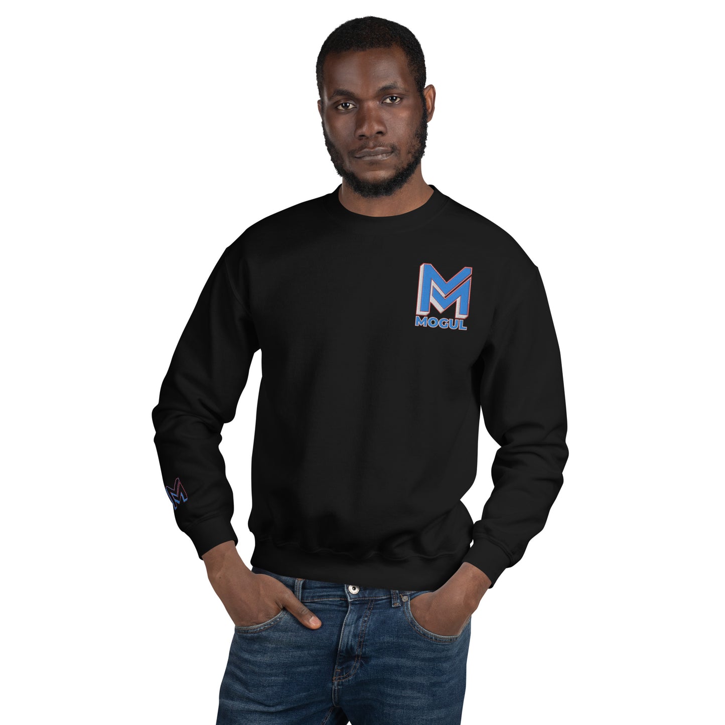 Mogul Brand Unisex Sweatshirt | Blue & Red