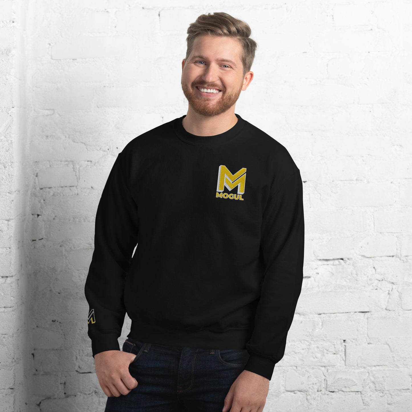 Mogul Brand Sweatshirt | Yellow & White Logo