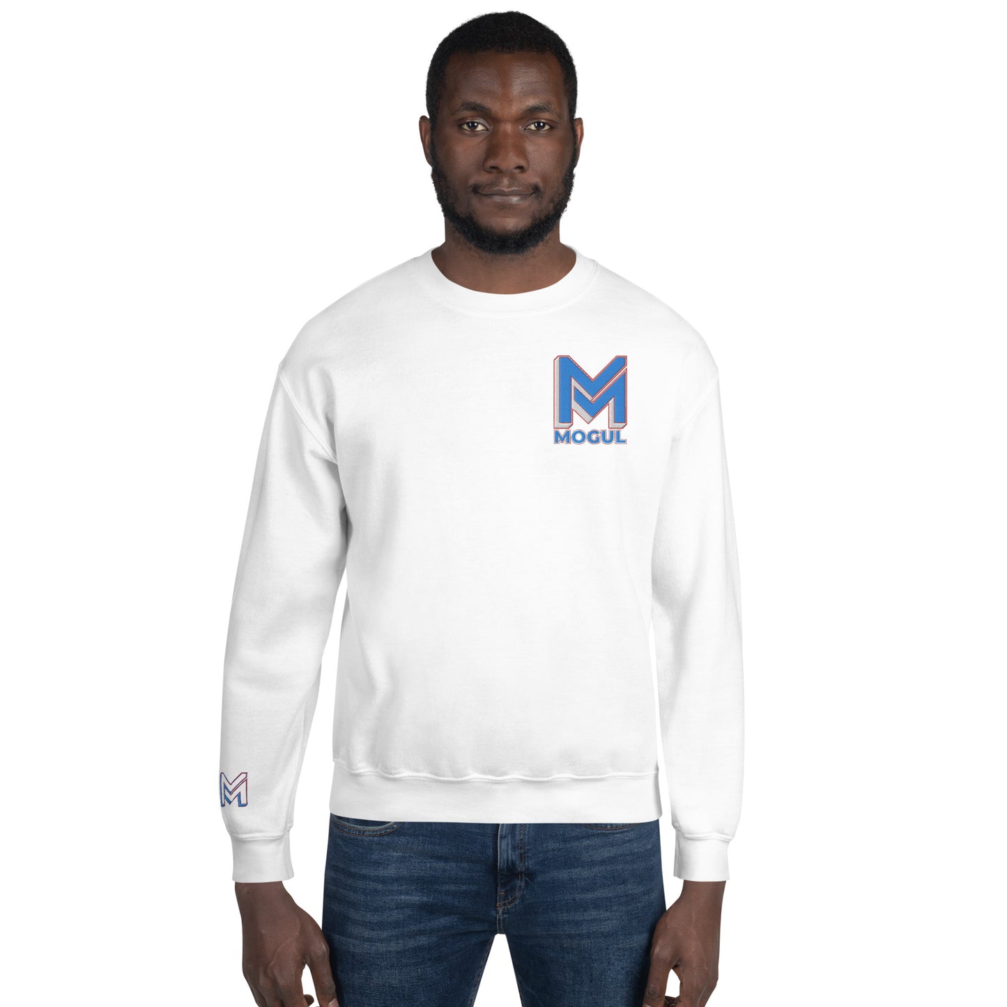 Mogul Brand Unisex Sweatshirt | Blue & Red