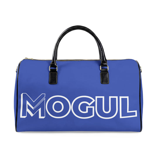 Mogul Leather Travel Bag - Blue