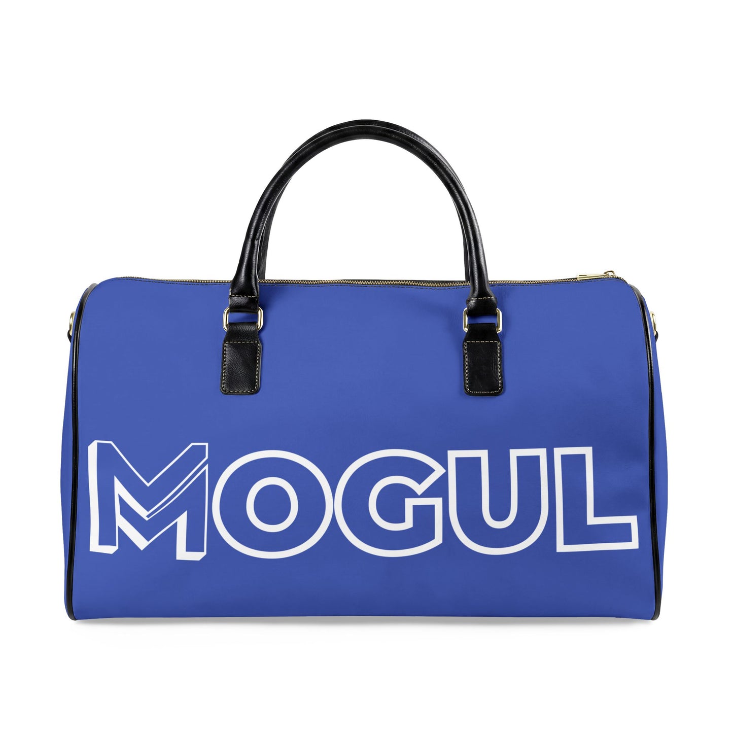 Mogul Leather Travel Bag - Blue