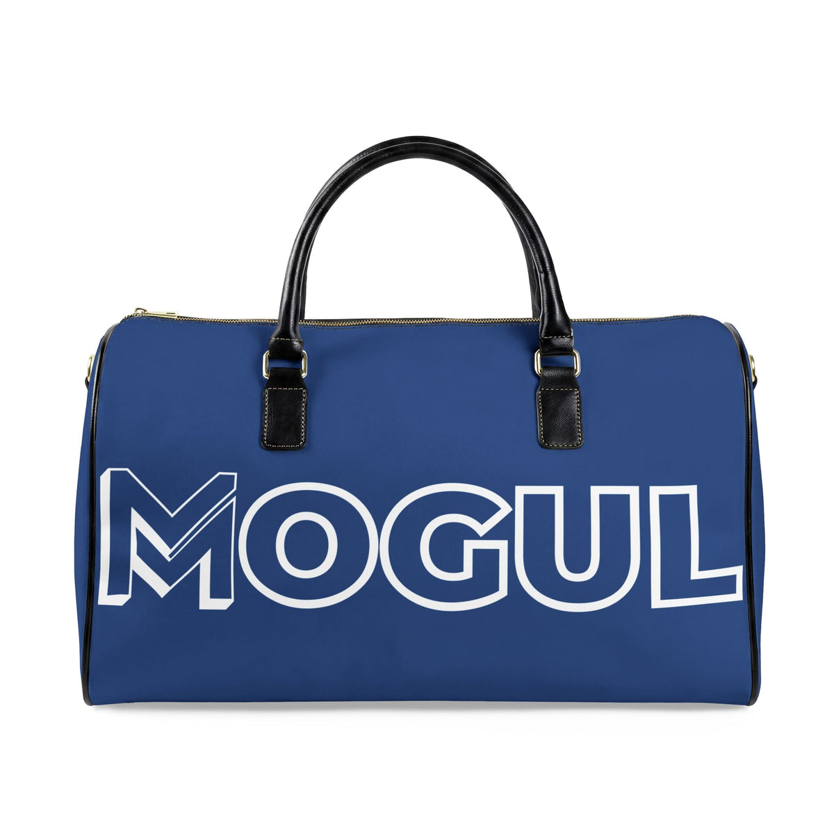 Mogul Leather Travel Bag - Royal Blue - front