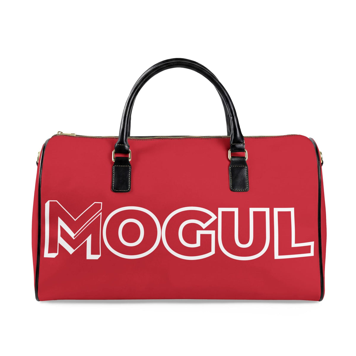 Mogul Leather Travel Bag - Crimson - front