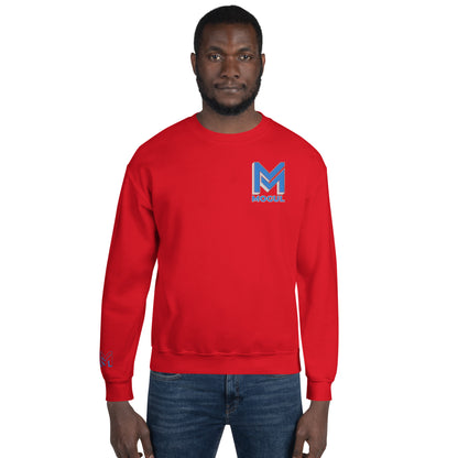 Mogul Brand Unisex Sweatshirt | Blue & Red