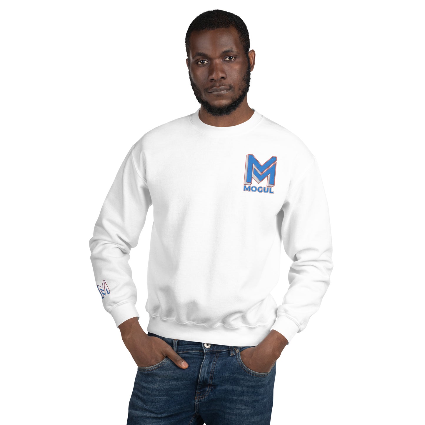 Mogul Brand Unisex Sweatshirt | Blue & Red